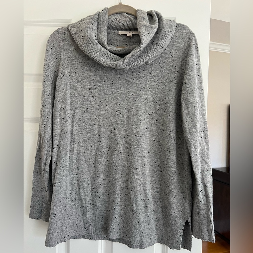 Loft cowl neck sweater, size large